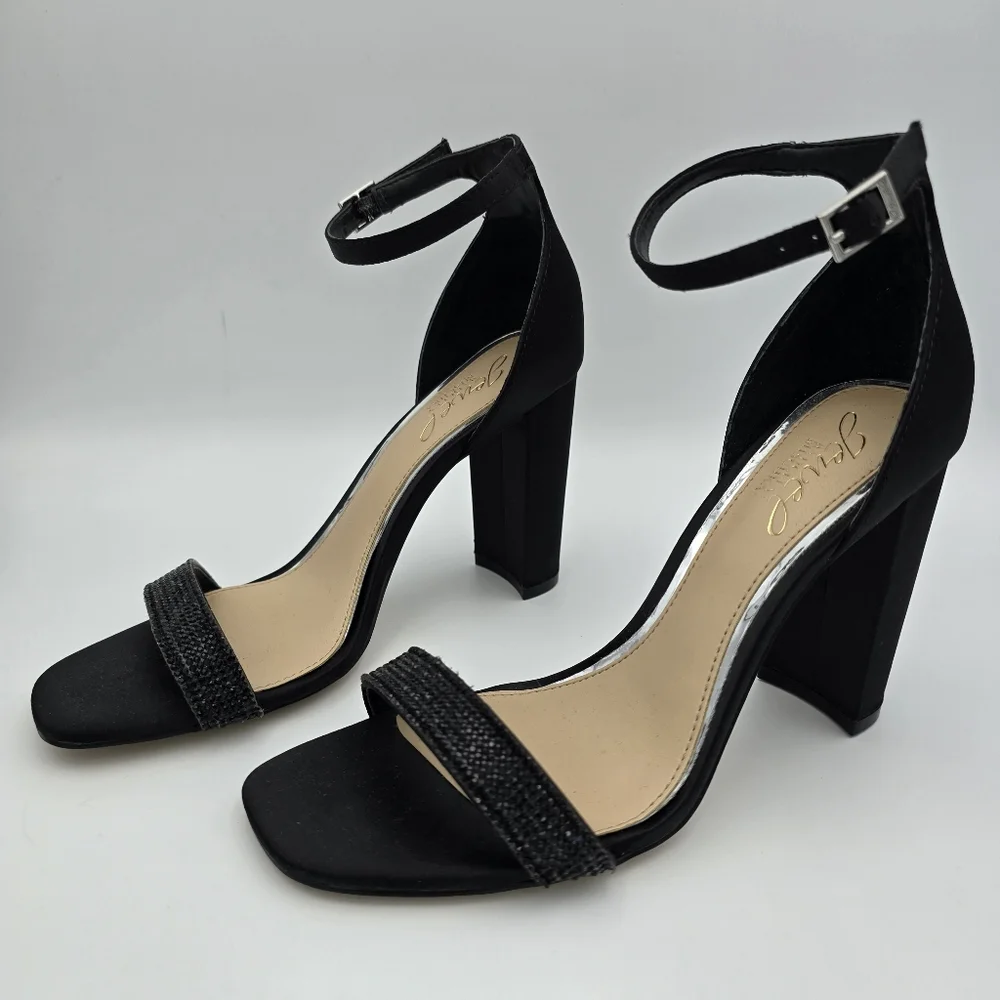 Jewel Badgley Mischka Women's Keshia III Heeled Sandals, Black, Women's 6.5 - Picture 5 of 16